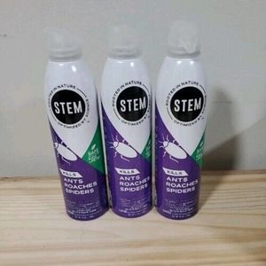 3x STEM bug spray, Ants, Roaches & Spiders Killer With Botanical Extracts- 10 Oz